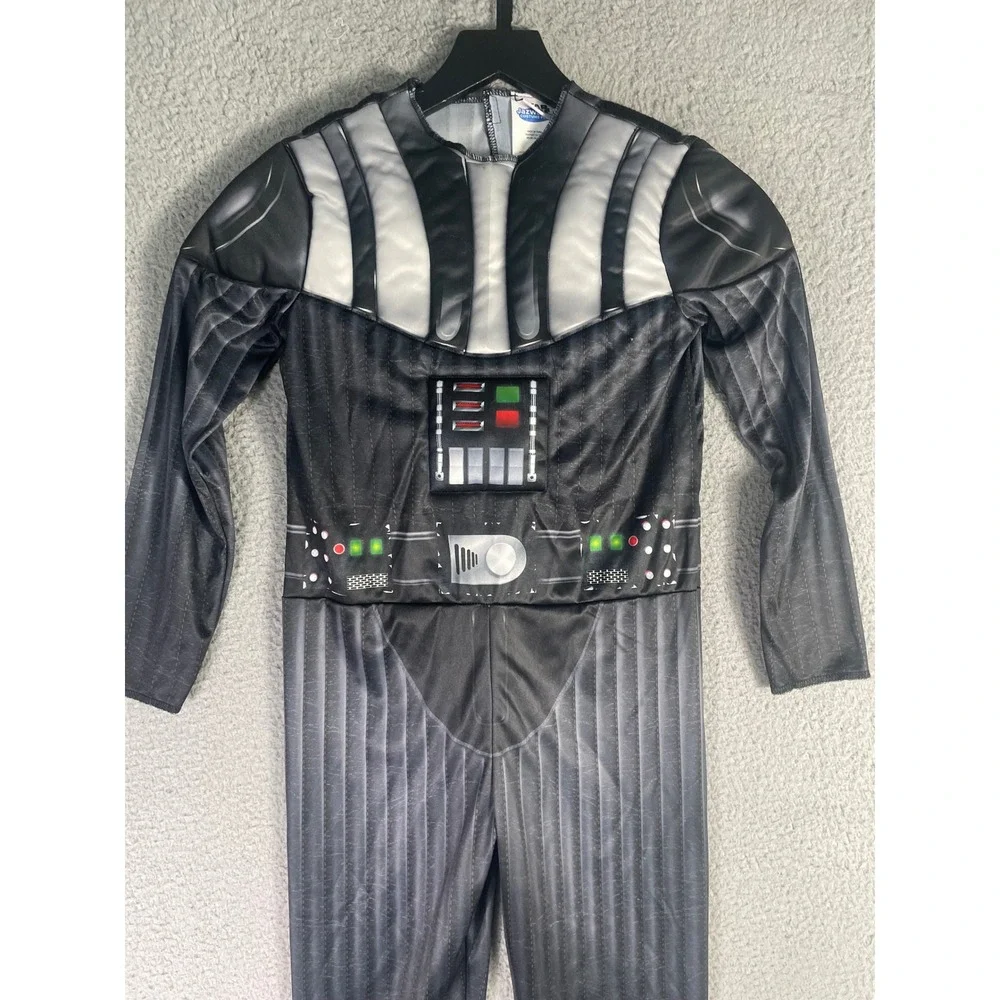 Star Wars Darth Vader Costume Jumpsuit Kids Youth  M 8-10 Jazwares Halloween